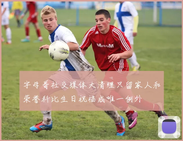 字母哥社交媒体大清理只留家人和荣誉科比生日祝福成唯一例外